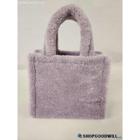 Kate Spade New York Ellie Faux Fur Small Tote Violet Mist Women's EUC - Picture 7 of 7
